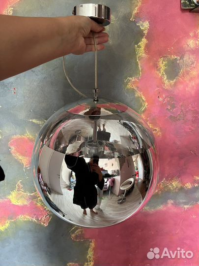 Крутая люстра шар(диаметр 35см.)