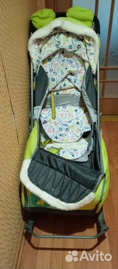 Детские санки коляска ника