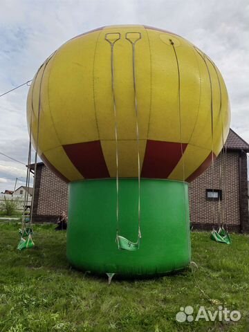 Надувной батут качели
