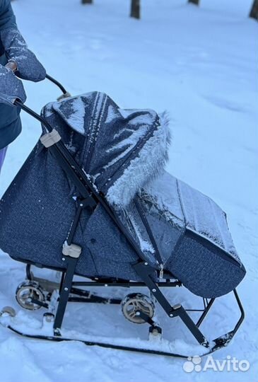 Коляска санки
