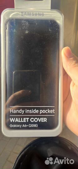 Чехол Wallet cover samsung для galaxy A6+ (2018)