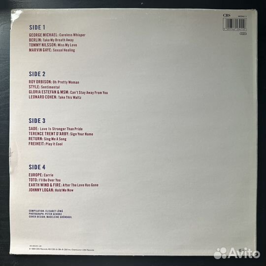 Сборник Great Love Songs 2LP (Голландия 1989г.)