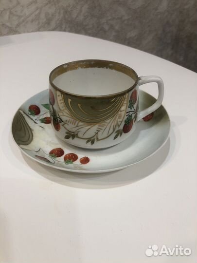 Фарфоровая чайная пара