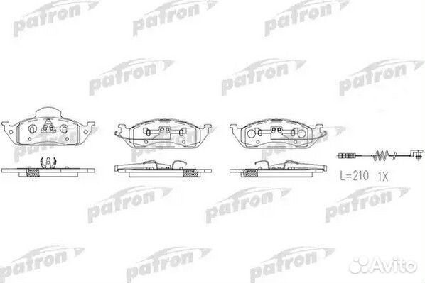 Колодки тормозные дисковые передн mercedes-benz: M