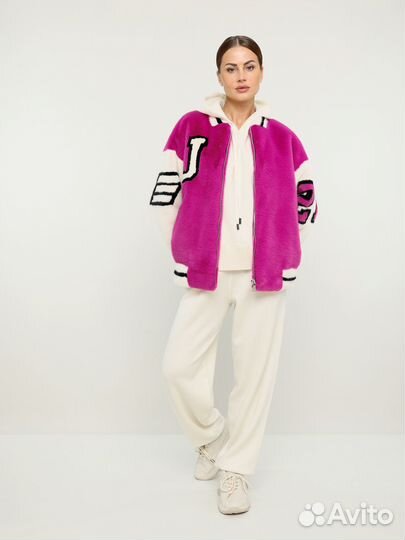 Куртка-бомбер из экомеха