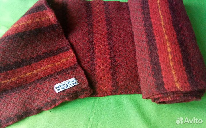 Шарф Benetton Италия шерсть альпака