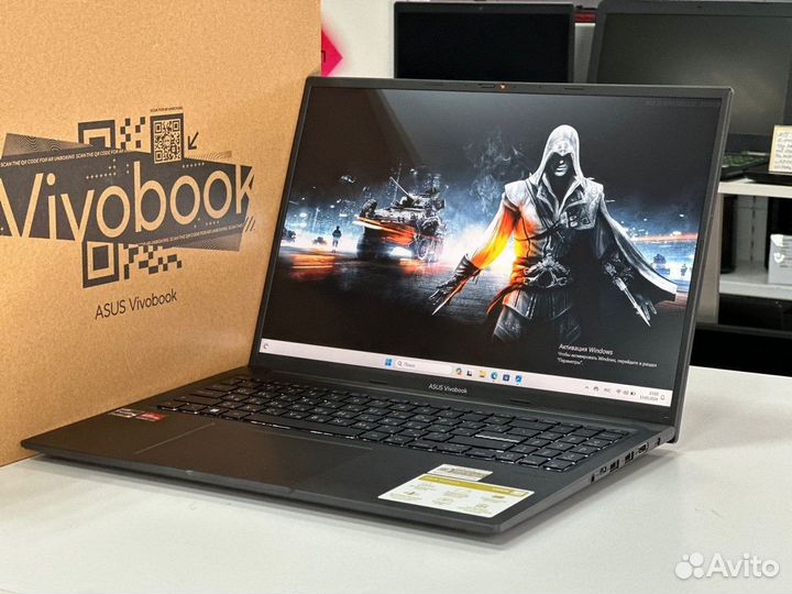 Новый ноутбук16 дюймов Asus Ryzen 5 5625U