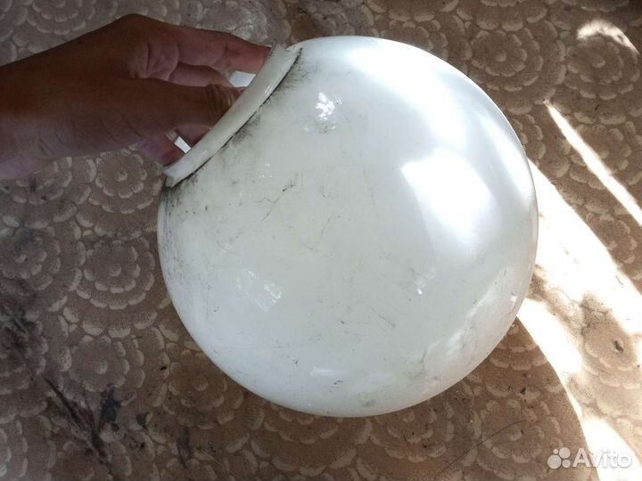 Стеклянные плафоны на фонарь