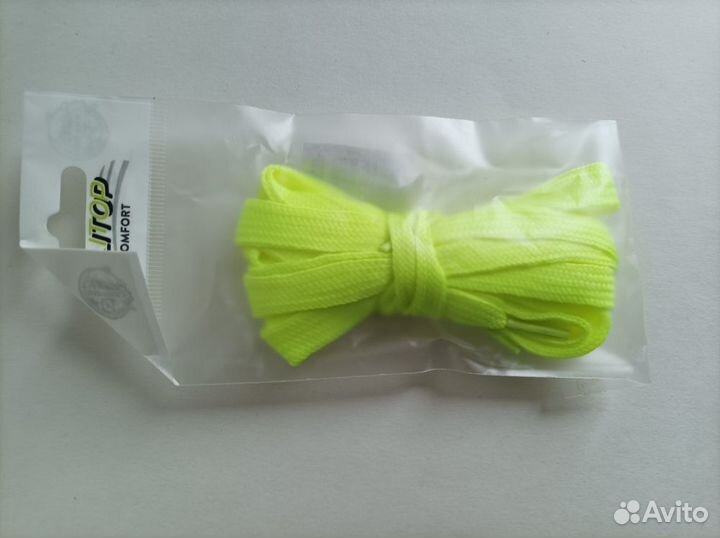 Шнурки салатовые неоновые для кроссовок