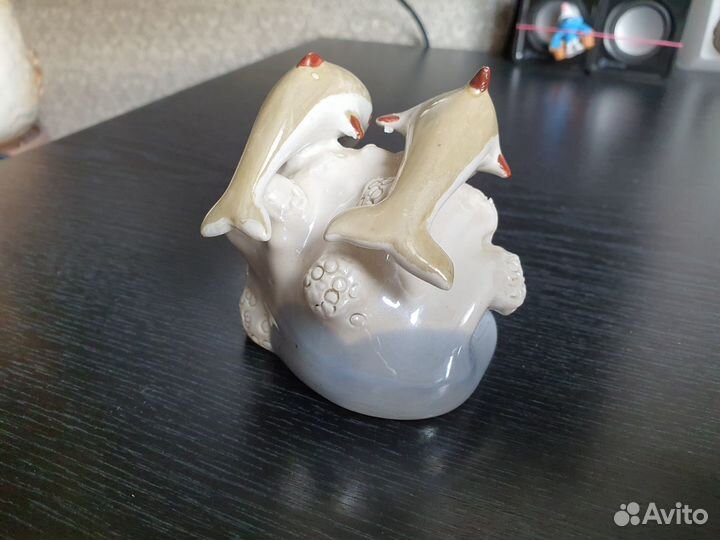 Статуэтка фарфор Дельфины СССР