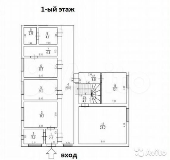 Свободного назначения, 250 м²