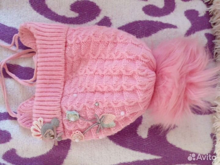 Шапка для девочки 1-2 года