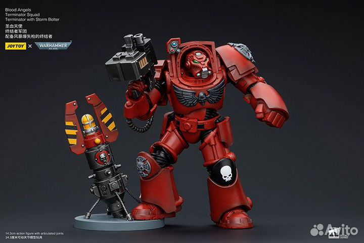 JoyToy Blood Angels Terminator with Storm Bolter