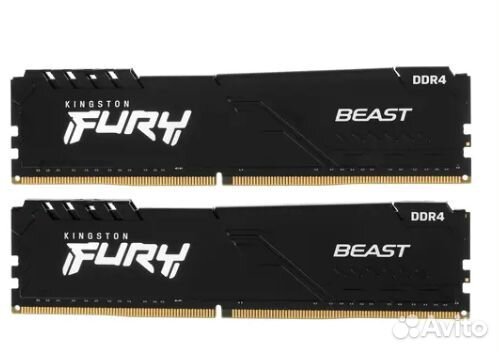 Kingston fury Beast Black KF432C16BBK2/16 16 гб