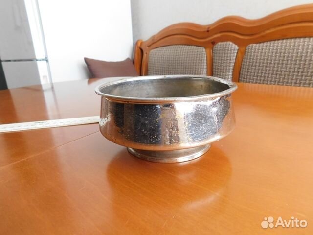 Старинный,латунный капельник-полоскательница №1ри