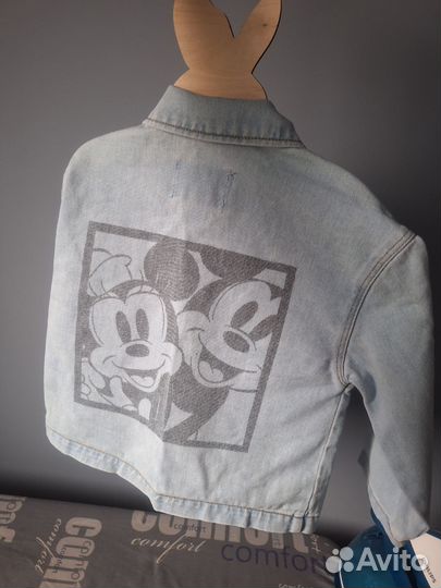 Джинсовая куртка джинсовка zara 92 98 на девочку