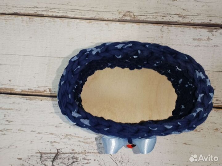 Вязаные корзинки