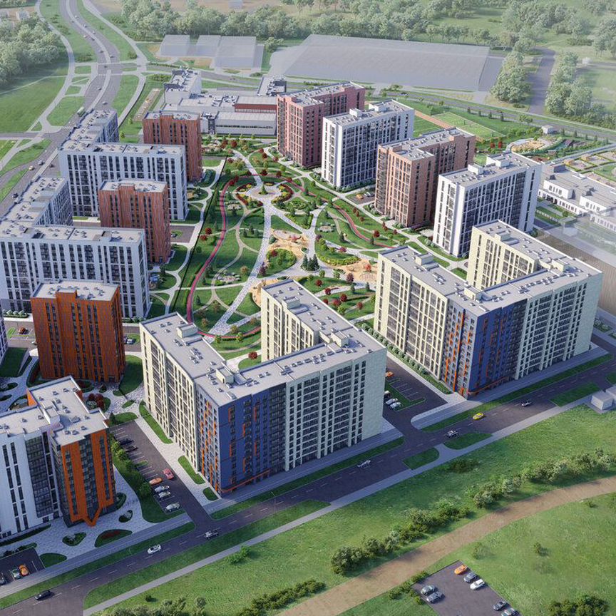 2-к. квартира, 55,3 м², 2/12 эт.