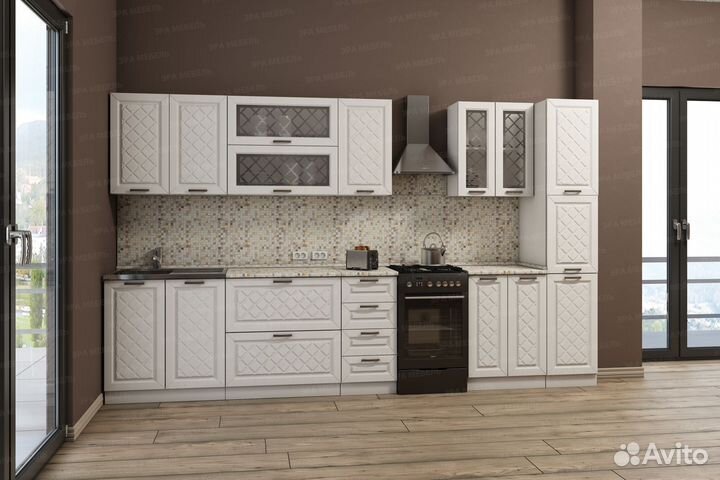Кухня Агава 3 м Лиственница светлая