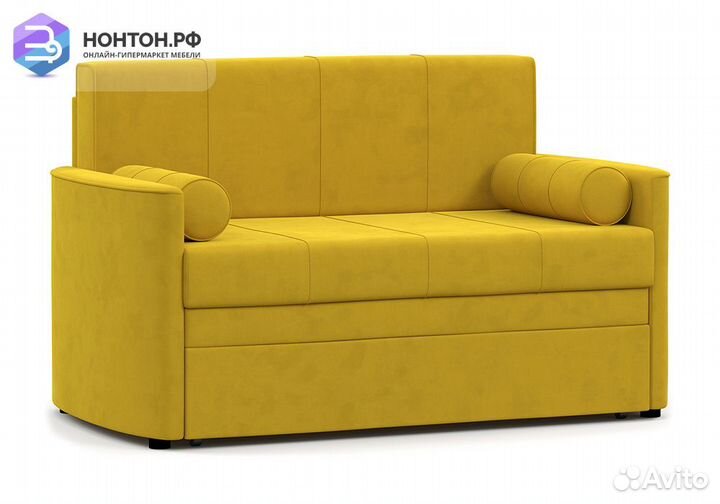 Диван выкатной Мелани желтый