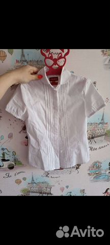 Рубашка школьная для девочки