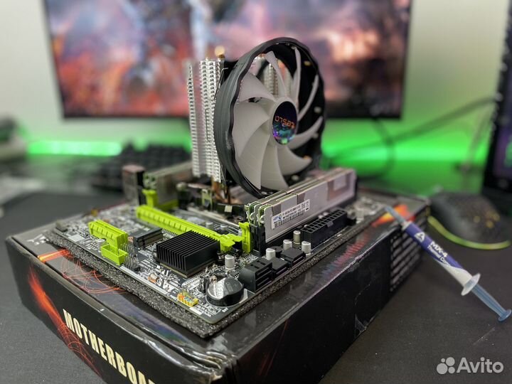 Бюджетный игровой комплект intel 8 ядер, 16Gb