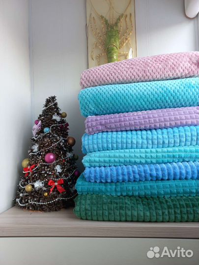 Покрывало пушистые кролик евро разные