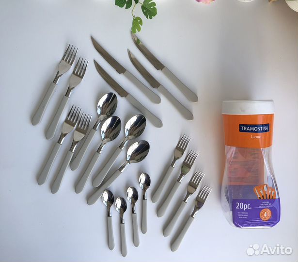 Tramontina Набор столовых приборов, 20шт, новый