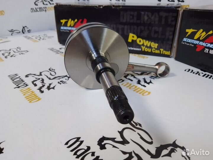 Коленвал Honda Dio AF34, AF35ZX полнощёкий (twh)