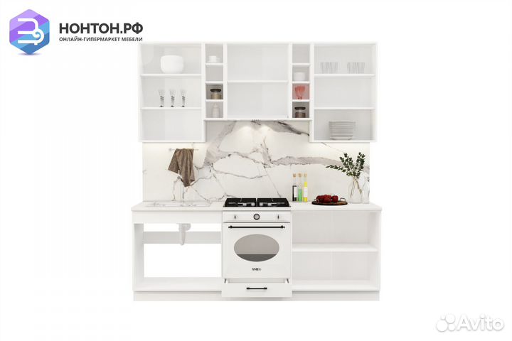 Кухня Кёльн 2.2 м смок софт