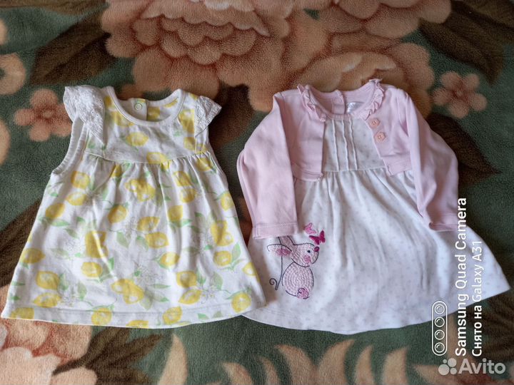 Одежда пакетом для девочки размер 62 68