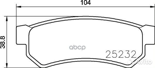 Колодки тормозные дисковые зад NP6040 nisshinbo