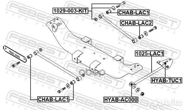Болт развальный 1029-003-KIT Febest