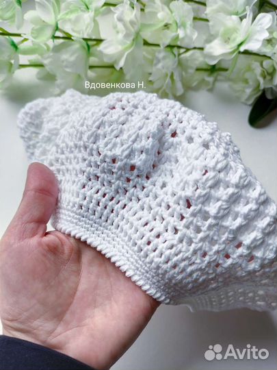 Берет летний вязаный