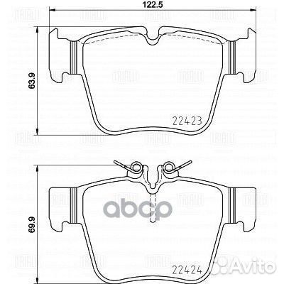 Колодки тормозные mercedes GLC (X253/C253) 15