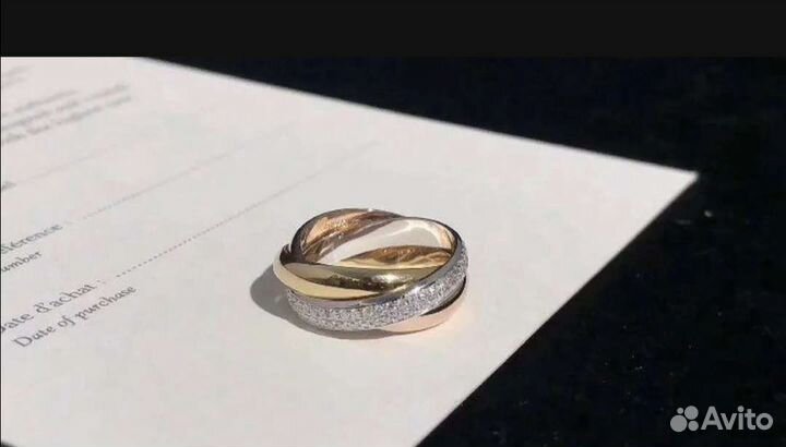 Золотое кольцо Cartier 1.01 ct