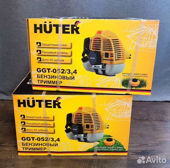 Бензиновый триммер Huter 3.4 л.с. Нов. от магазина