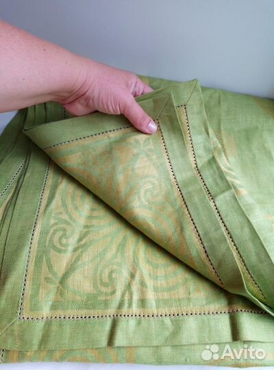 Скатерть жаккардовая, лён-хлопок (Кострома)