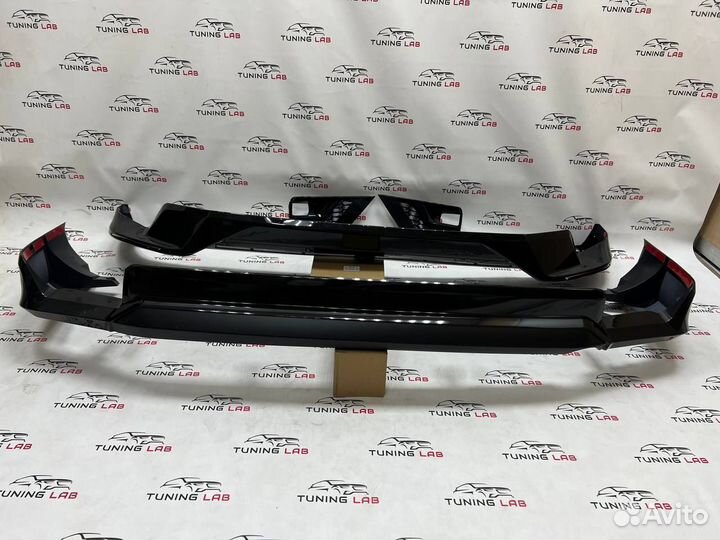 Prado 150 2017+ Обвес Губа Юбка Black Onyx