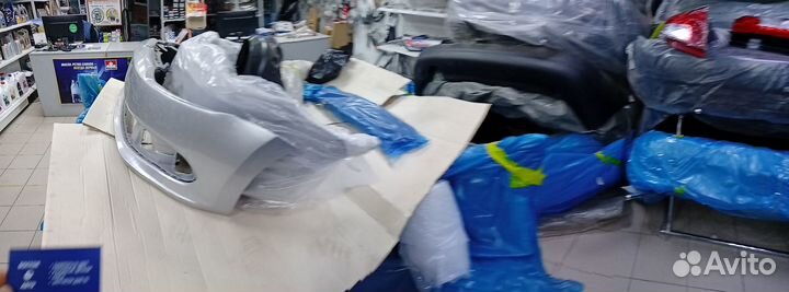 Бампер передний Solaris (2011-14) чёрный