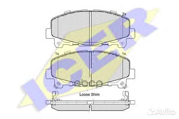 Колодки торм. диск Accord IX 181894 Icer