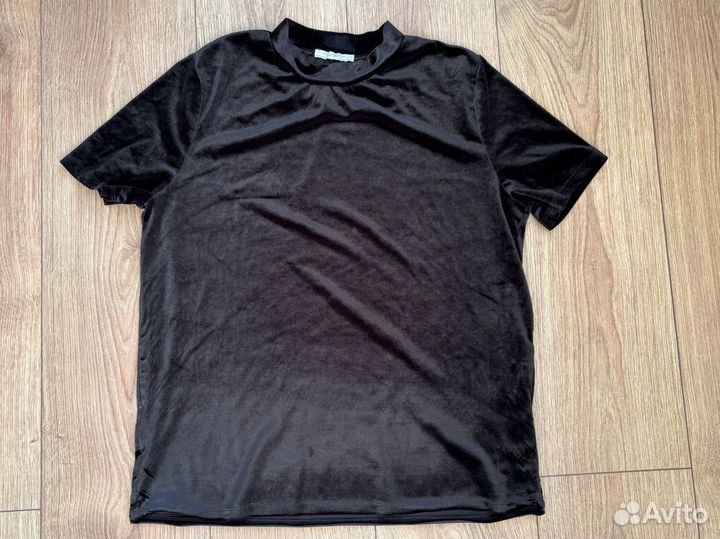 Футболка бархатная zara б/у