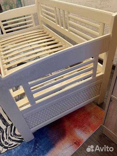 Детская кровать из массива бука 166x85