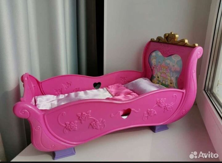 Кровать и одежда для мальчика baby born