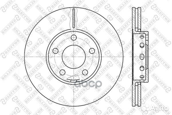 6020-4743V-SX диск тормозной передний 10 отв A