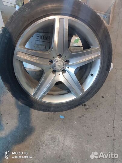 Диски литые AMG 5 спиц Mercedes Benz с резиной зим