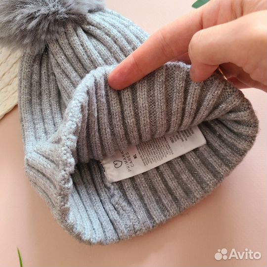 Шапка с помпоном Primark для девочки 80