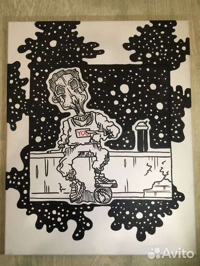 Картина в стиле стрит-арт