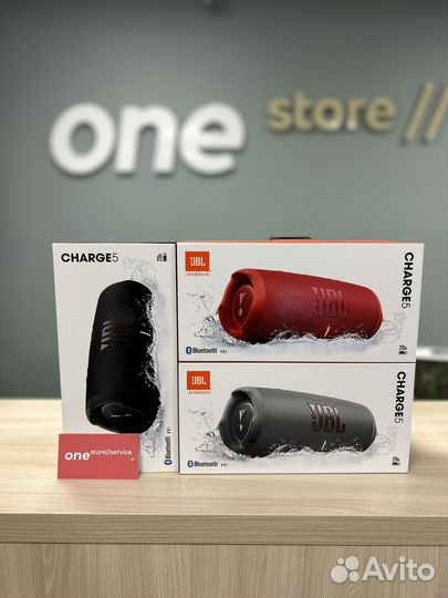 Портативная акустика JBL Charge 5, 40 Вт
