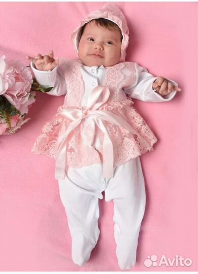 Комплект на выписку для девочки